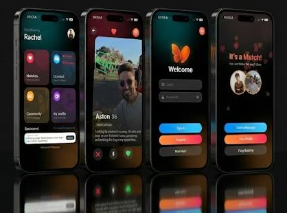 DatingWithMS App Interface on iPhones